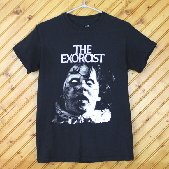 The Exorcist T-Shirt Unisex Small Black Short Sleeve Tee Crew Neck Cotton CA149 - Picture 2 of 5